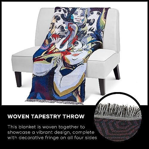 NORTHWEST Villains Woven Tapestry Throw Blanket, 48" x 60", Villainous Group