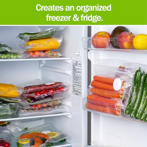 Reusable Vacuum Sealer Bags for Food Storage - BPA-Free, Leak-Proof, 10 Pack