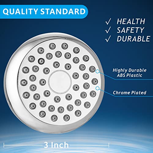 High Pressure Shower Head - Chrome Pressure Boosting Showerhead