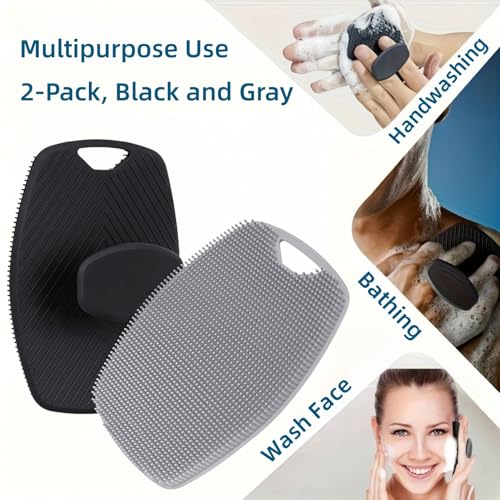 Jopplim Silicone Body Scrubber 2 Pack - Exfoliating Shower Brush