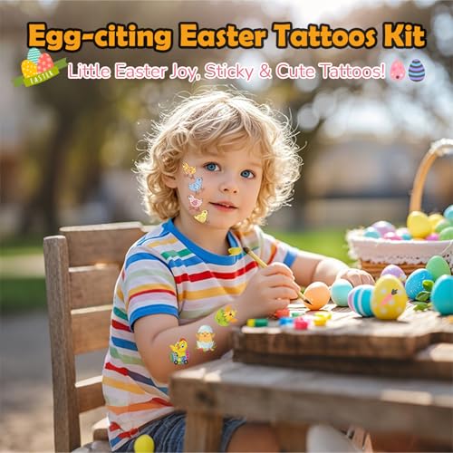 Easter Temporary Tattoos - 150+ Waterproof Designs for Party Favors