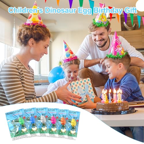24 Pack Mini Dinosaur Hatching Eggs & Cards - Party Favors