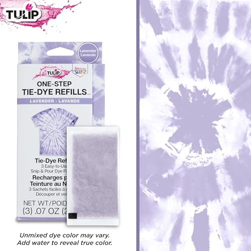 Tulip One-Step Tie-Dye Refill Kit - 3 Pack Lavender Fabric Dye