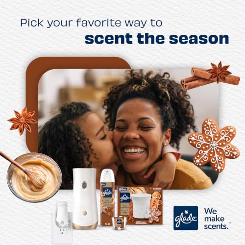 Glade Cozy Gingerbread Jar Candle, Seasonal Holiday Scent, 4.08oz - 3 Pack