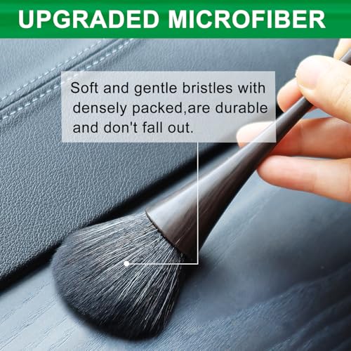 2 Pack Microfiber Dusting Brush Kit for Delicate Cleaning