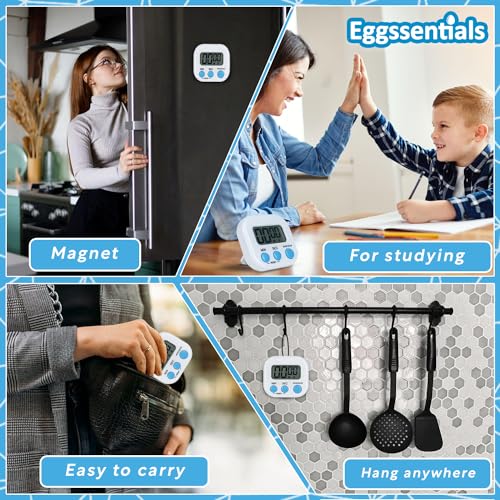 Eggssentials Digital Kitchen Timer with Backlight & Loud Alarm - 1 Pack