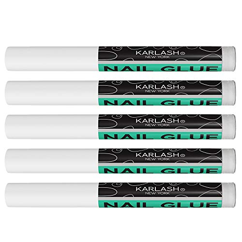 Karlash Nail Glue Adhesive for Acrylic Tips and False Nails 5 Pack