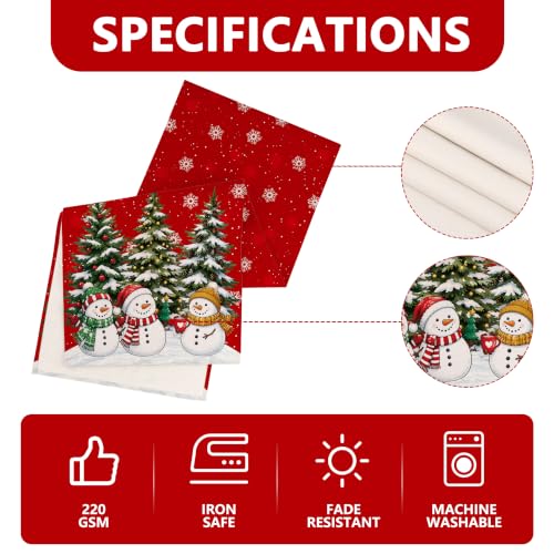 220 GSM Christmas Table Runner 13x72 Inch Snowman Holiday Decor - Variation of THIS listing