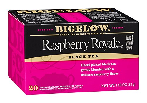 Bigelow Raspberry Royale Tea Bags - 20 Count Pack of 18, Flavored Black Tea