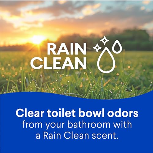 Clorox Toilet Bowl Cleaner with Bleach, Rain Clean, 24 fl oz - 2 Pack