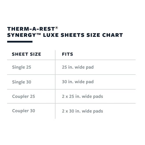 Therm-a-Rest Synergy Luxe Mattress Coupler, 30, Stargazer