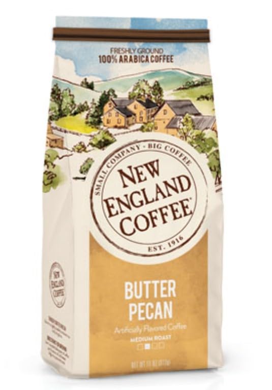 Butter Pecan Ground Coffee - 11oz Pack of 6 | New England Coffee