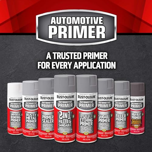 Rust-Oleum 2-in-1 Filler & Sandable Primer Spray - 12 oz, Gray, 2 Pack
