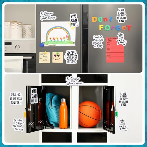 Inspirational Quotes Refrigerator Magnets - Set of 6 Motivational PVC Decor