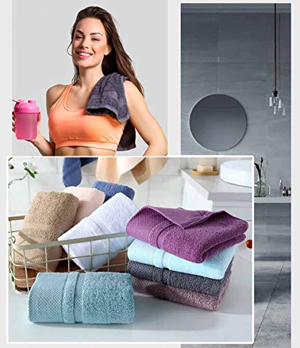 Navy Hand Towels Set of 2 - Ultra Soft 100% Cotton Face Towels