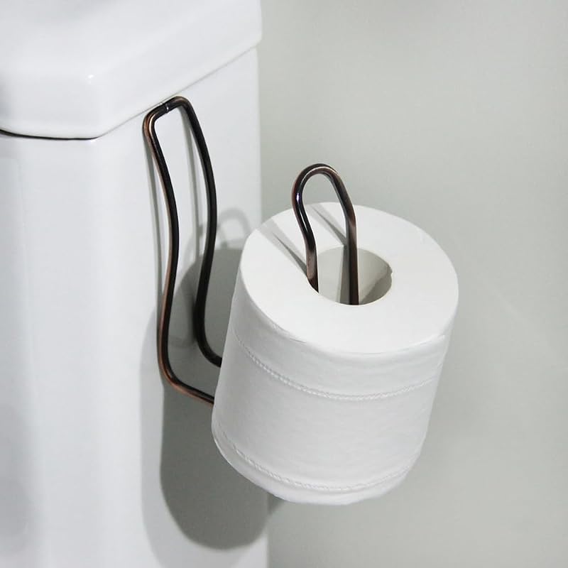 Black Wall Mounted Toilet Paper Holder - Premium Rustproof Design