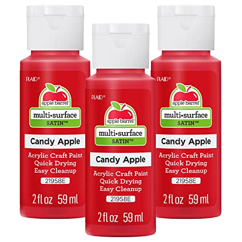 Apple Barrel Acrylic Paint - Candy Apple, 2 oz (Pack of 3)