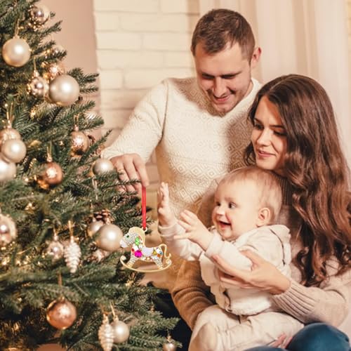 SICOHOME Baby's First Christmas Ornament 2025 - Rocking Horse