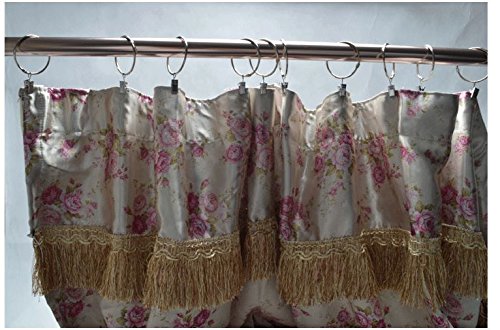 DODXIAOBEUL 30-Pack Curtain Clips with Rings - 3 Inch for Easy Hanging