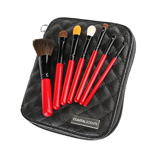 Coastal Scents Citiscape 7-Piece Travel Makeup Brush Set