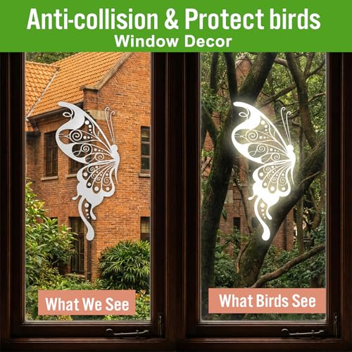 24-Piece Anti-Collision Window Decals for Bird Strike Prevention