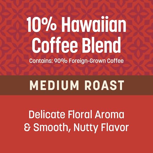 Don Francisco's Hawaiian Blend Ground Coffee - 10 Ounce (Pack of 3) - Rich Flavor & Floral Aroma