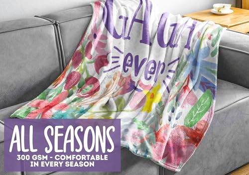 50x65 Inch Gaga Gift Blanket for Grandma Flannel Throw - Best Gaga Ever