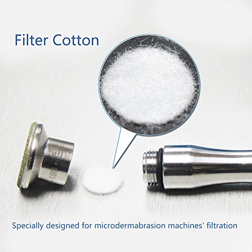 Salmue 100 Pcs Cotton Beauty Machine Filters for Dermabrasion and Blackhead Removal