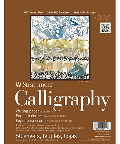 Strathmore 400 Series Calligraphy Pad, 8.5" x 11", 50 Sheets