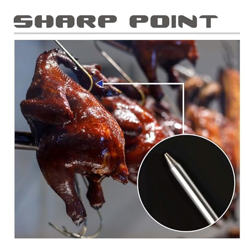 15 Pcs Stainless Steel Meat Hooks - S-Shaped Butcher Hooks Set