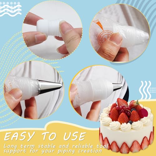 12 Pcs Plastic Piping Bag Couplers for Icing Nozzles & Tips