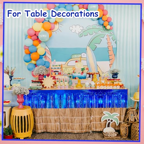 Glitter Royal Blue Fringe Garland - 2 Pack 10ft Party Decoration