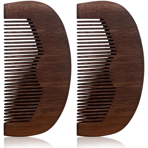 Kootinn Wooden Beard Comb Anti-Static Pocket-Sized for Oils and Balms