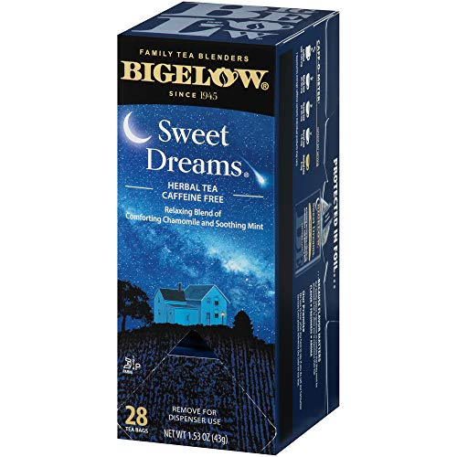 Bigelow Sweet Dreams Herbal Tea, Chamomile & Mint, 28 Count Box