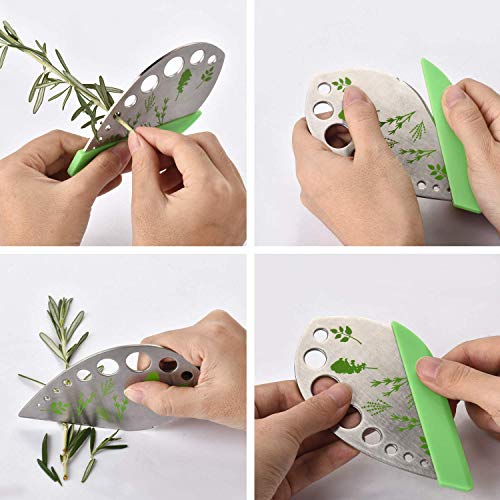 2-Pack Herb Stripper Tool Set - Stainless Steel & Plastic
