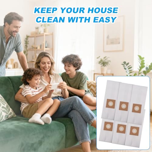 Type Y Vacuum Bags for Hoover WindTunnel Upright, 6-Pack - Replaces AH10040