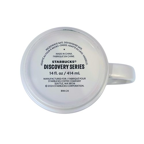 Starbucks Discovery Series California Ceramic Coffee Mug, 14oz, White and Red