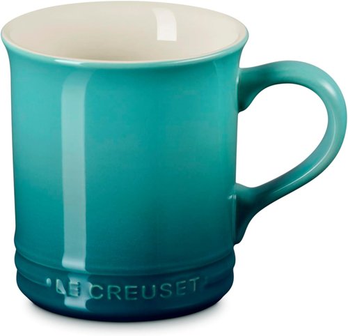 Le Creuset Stoneware Mug - 14 Oz. Riviera | Durable & Stylish Coffee Cup