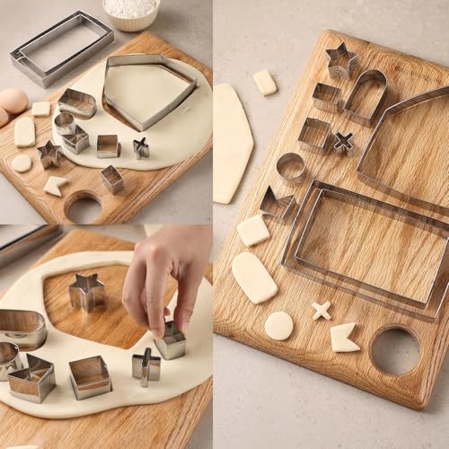 10-Piece Gingerbread House Cookie Cutter Set for Baking & Crafting