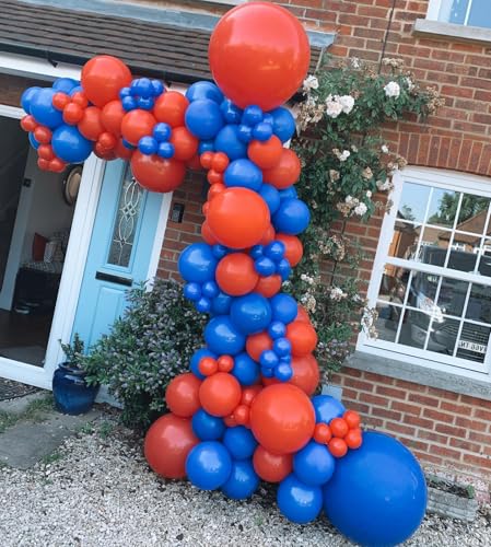 EICUECUE Red and Blue Balloon Arch Kit - 154 Pieces for Parties