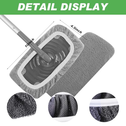 Reusable Chenille Mop Pads for Swiffer Sweeper, 4 Pack - Washable Refills