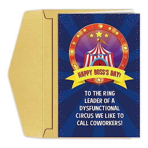 Funny Boss's Day Card - Appreciation Gift for Boss