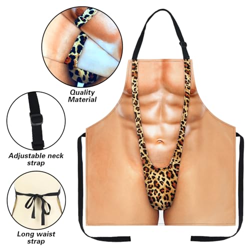 Funny Musclemankini BBQ Apron - Hilarious Gag Gift for Men