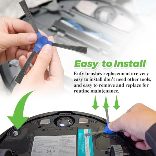Eufy RoboVac Side Brush Replacement - 3 Pack for Models 11S, 12, 15T, 30C & More