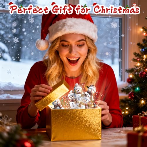 Personalized Snowman Christmas Ornaments | Custom Letter Hanging Decor