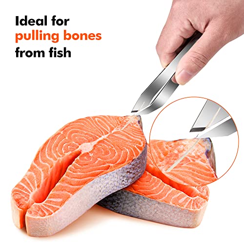 Rainspire Stainless Steel Fish Bone Tweezers Remover Tool Set