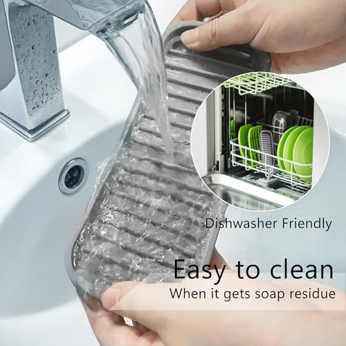 Mofason Silicone Sink Caddy - 2 Pack Kitchen Sponge & Soap Holder