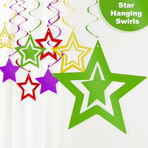 Colorful Birthday Party Decorations Set - All-in-One Rainbow Party Supplies