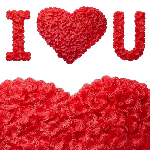 2400 Eco-Friendly Red Rose Petals for Weddings & Events
