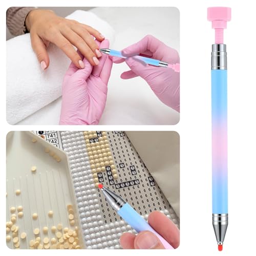Sibba Rhinestone Picker Pen with 2 Wax Refills for Diamond Art & Nail Gems